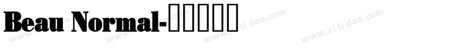 Beau Normal字体转换